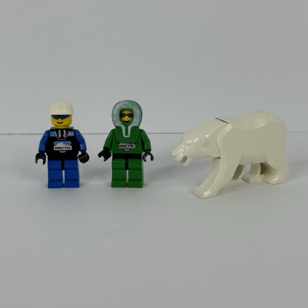 Lego Arctic Minifigure Lot Of 3 ARC004 ARC008 Polar Bear